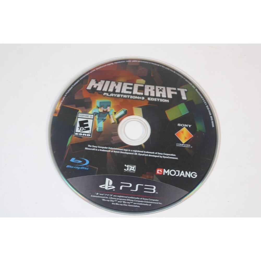 Minecraft -- PlayStation 3 Edition (Sony PlayStation 3, 2014) disc only, tested